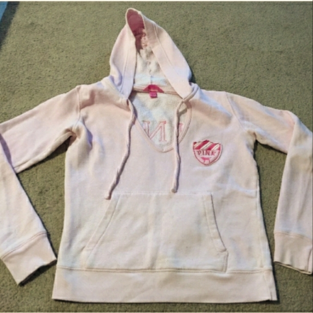 Pink By Victorias Secret V Neck Pullover Hoodie